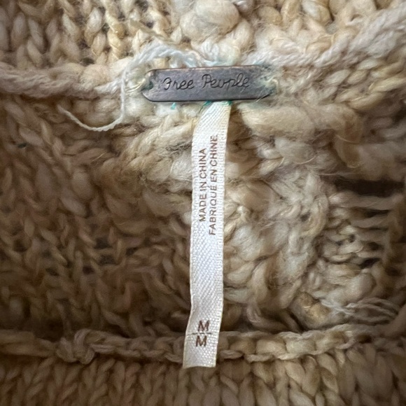 FREE PEOPLE Cowl Neck Sweater Poncho - Picture 5 of 8